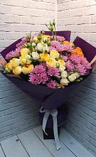 Букет цветов из:  Хризантемы и Розы в Бердюжье