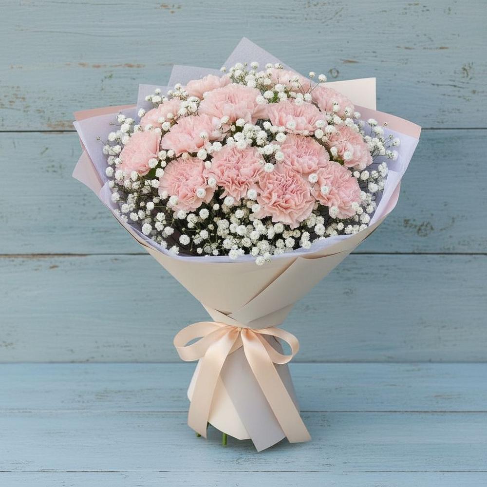 Букет цветов из: Гвоздики в Бердюжье