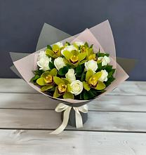 Букет цветов из:  Орхидеи и Розы в Бердюжье