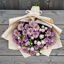 Букет цветов из:  Розы и Хризантемы в Бердюжье