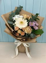 Букет цветов из:  Герберы и Хризантемы в Бердюжье