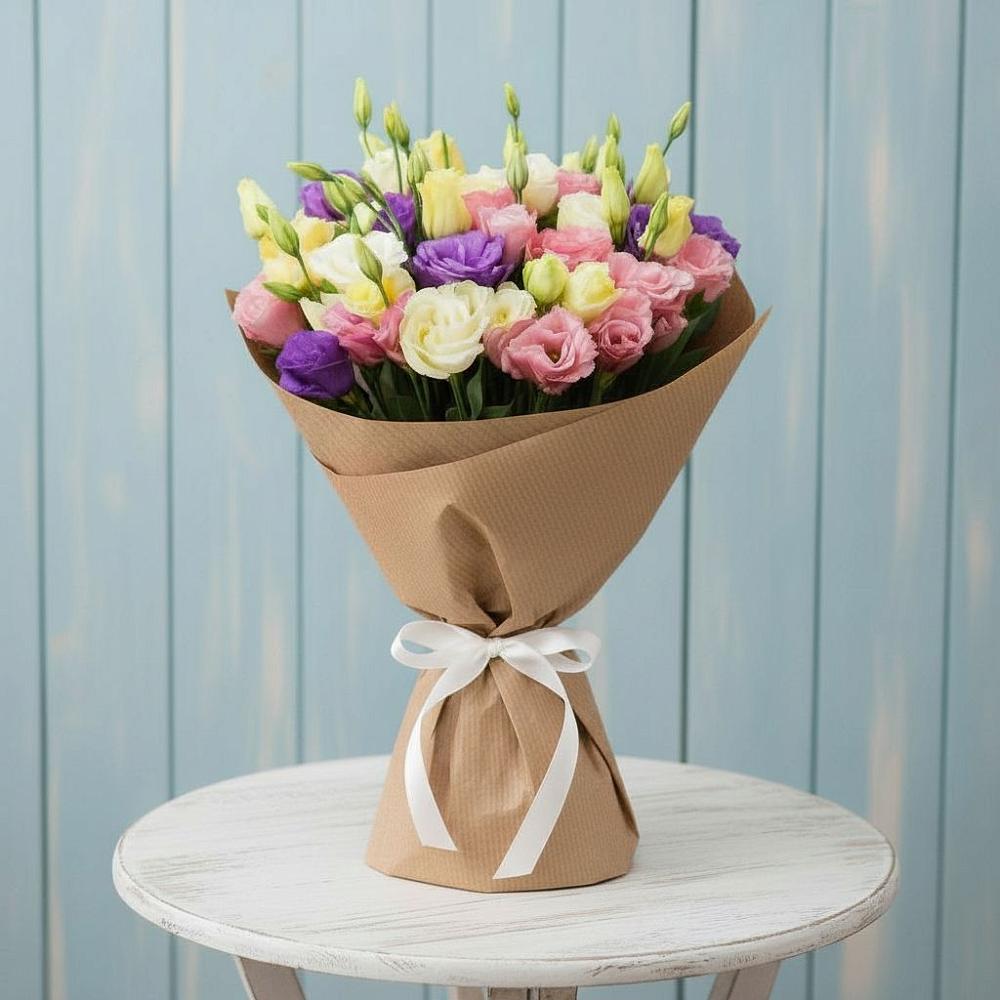 Букет цветов из: Лизиантусы в Бердюжье