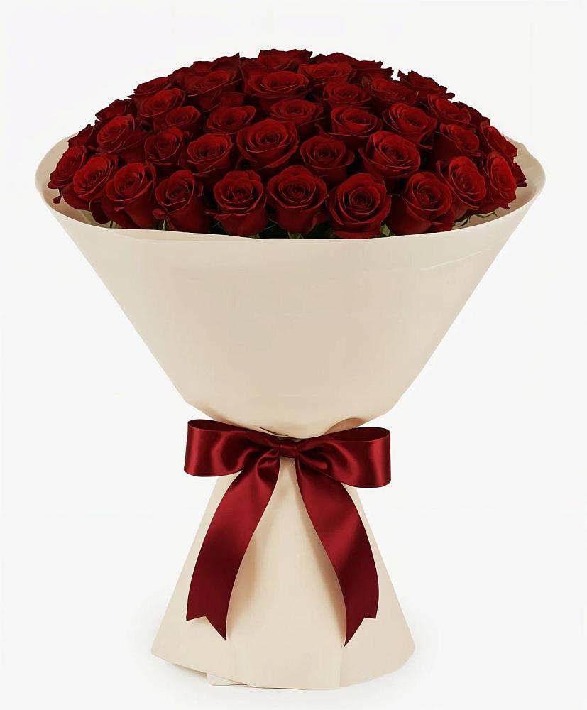 Букет 101 Бордовая роза Блэк Бакарра в Бердюжье