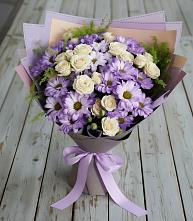 Букет цветов из:  Хризантемы и Розы #REPLACE_PRED# Бердюжье