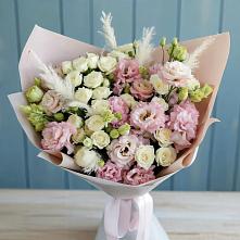 Букет цветов из:  Альстромерии и Розы #REPLACE_PRED# Бердюжье