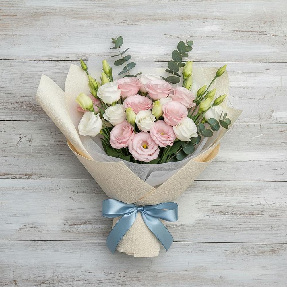 Букет цветов из: Лизиантусы в Бердюжье